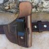 Matching set, holster and belt in brown